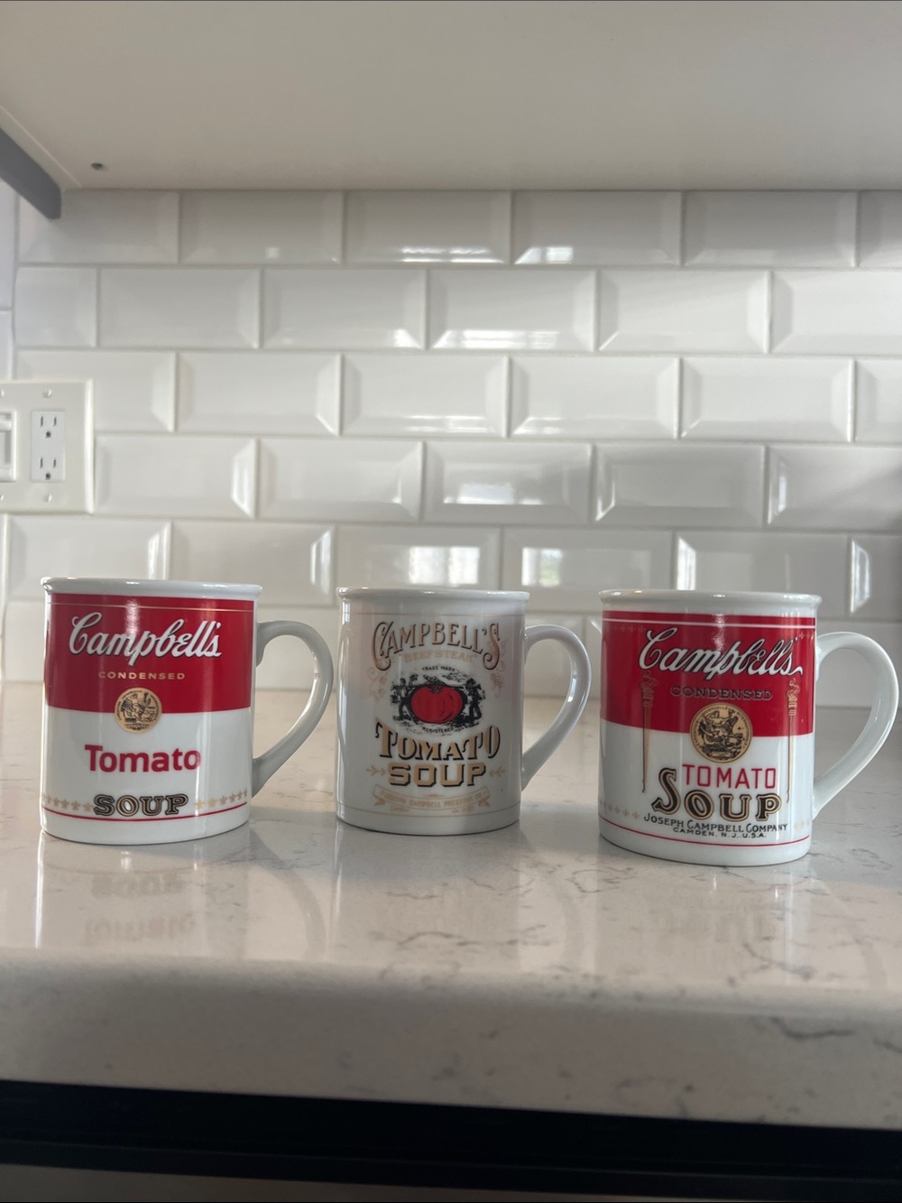 Campbell Soup 125th Anniversary Mugs